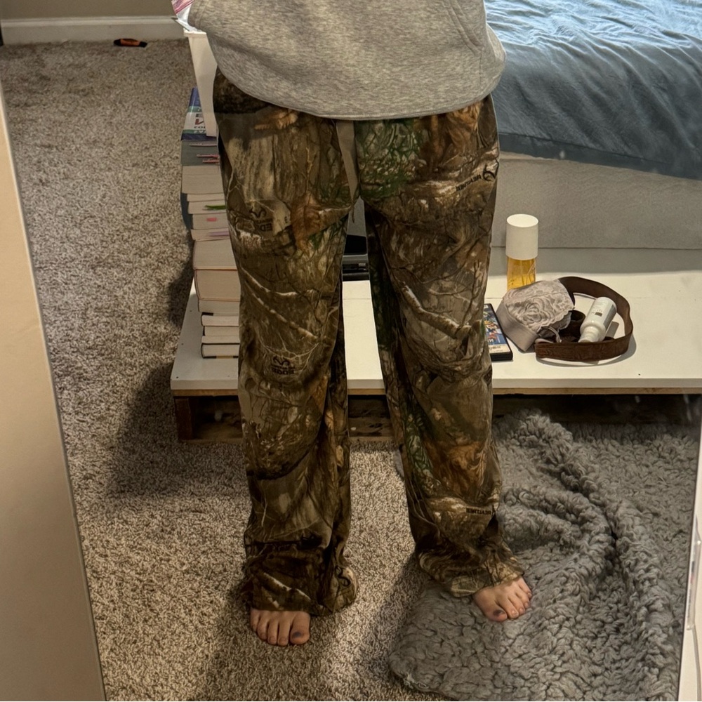 Real tree pajama bottoms